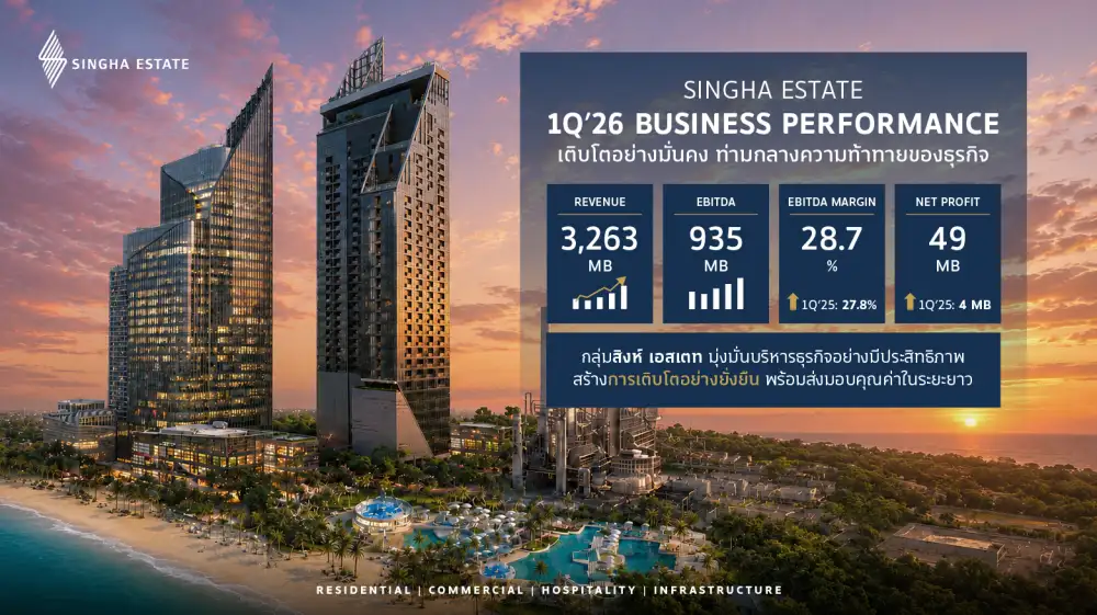 S ชูรายได้ประจำแกร่งดัน Q1/69 โตตามแผน เดินหน้าลุยขายที่ดินนิคมฯ รับดีมานด์การลงทุนต่างชาติ
