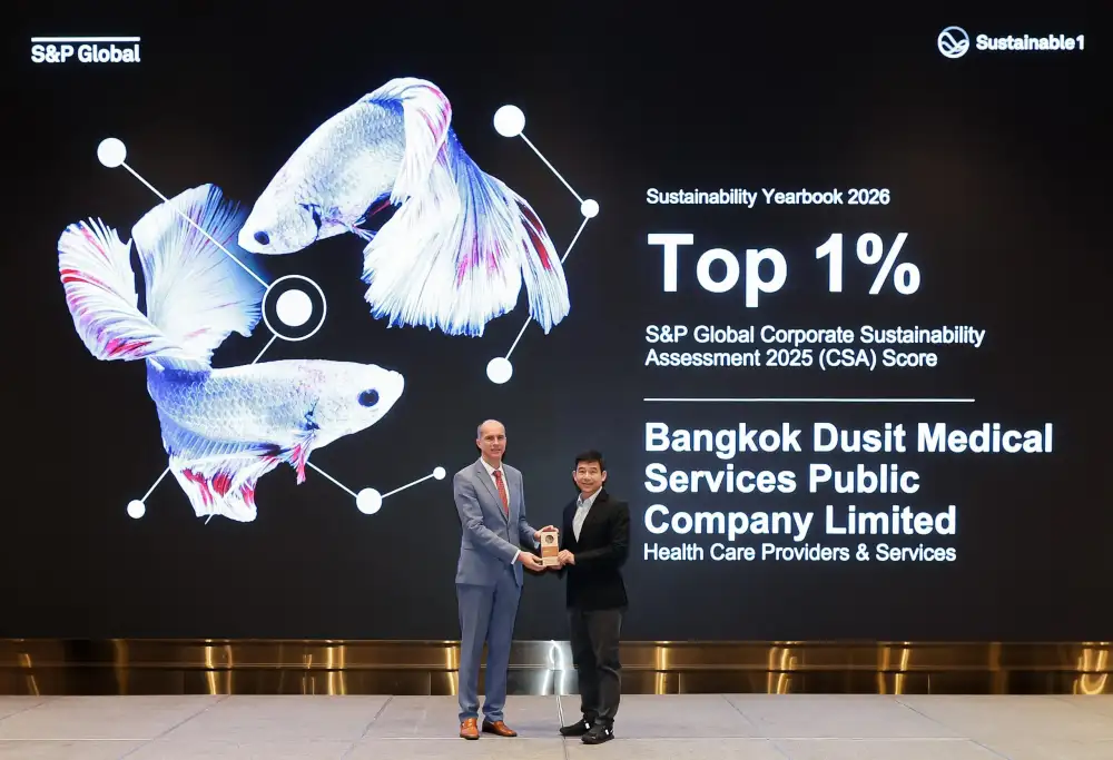 BDMS Ranks No. 1 Globally for Sustainability in Health Care Providers & Services Sector by S&P Global