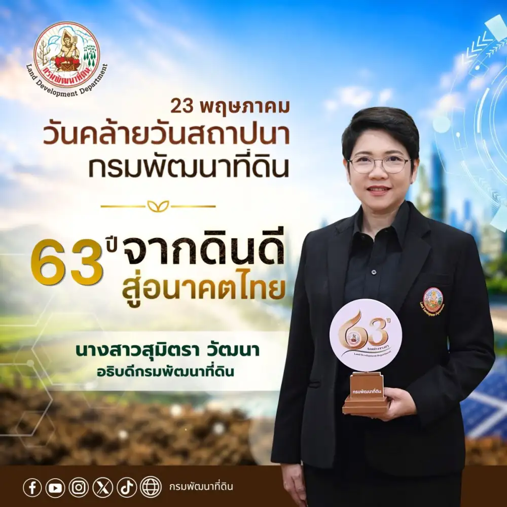 กรมพัฒนาที่ดิน เตรียมจัดงานครบรอบ 63 ปี ชูบทบาท 