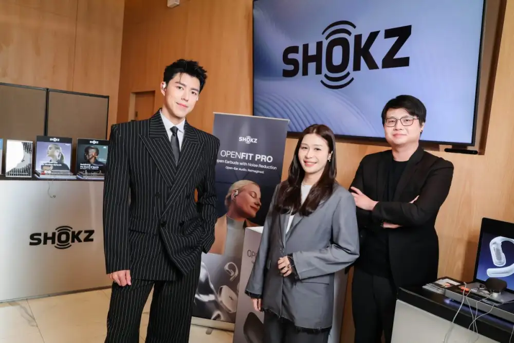 SHOKZ (ช็อคซ์) แบรนด์ผู้นำระดับโลกด้านหูฟัง Open-Ear ประกาศรุกตลาดไทยเต็มสูบ