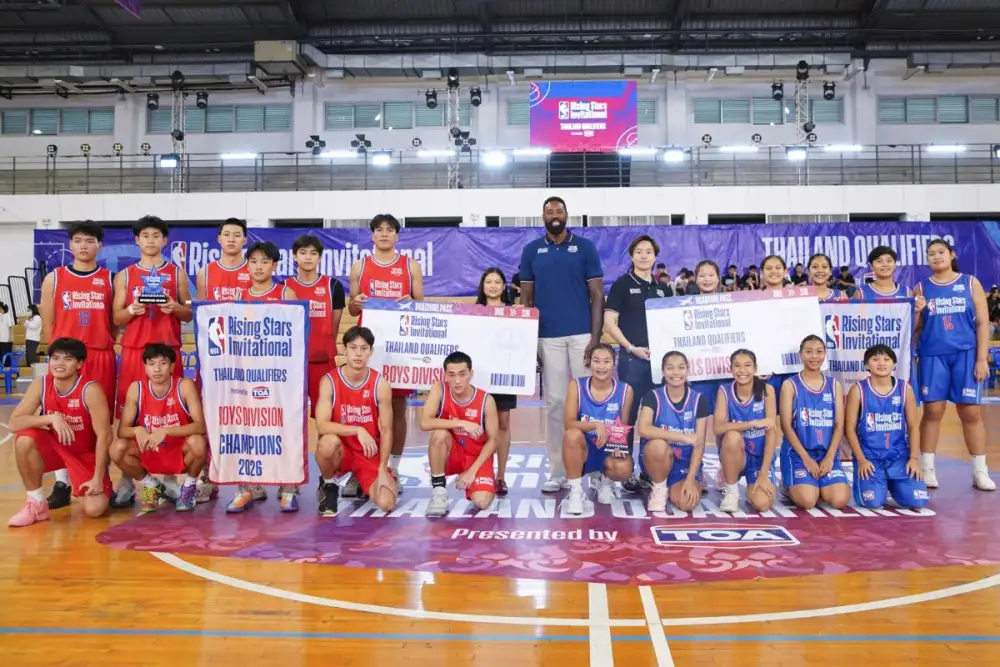 TOA ฉลองความสำเร็จศึกบาสระดับโลก 'NBA Rising Stars Invitational' ดึง DeAndre Jordan ร่วมสร้างปรากฏการณ์ครั้งแรกในไทย ส่งทีมแชมป์เยาวชนไทยลุยแมตช์ใหญ่ที่สิงคโปร์