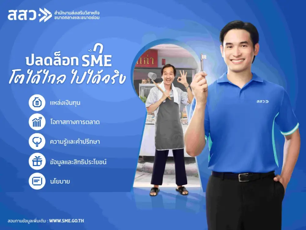 สสว. ปรับโฉมใหม่ ปลดล็อกทุกข้อจำกัด เพิ่มขีดความสามารถผู้ประกอบการไทยพร้อมเชื่อมโอกาสความสำเร็จให้ SME ทั่วไทยเติบโตไกลไปด้วยกัน
