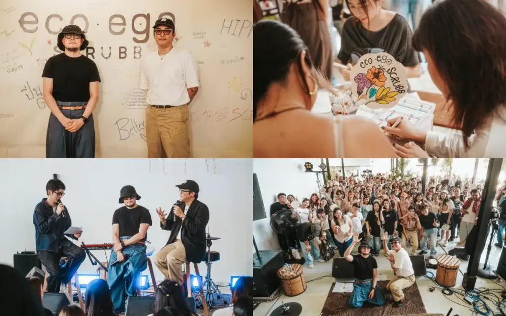 อบอวลด้วยรอยยิ้ม กับบรรยากาศเปิดตัวอีพีใหม่ eco - ego: The first bloom EP launch by SCRUBB