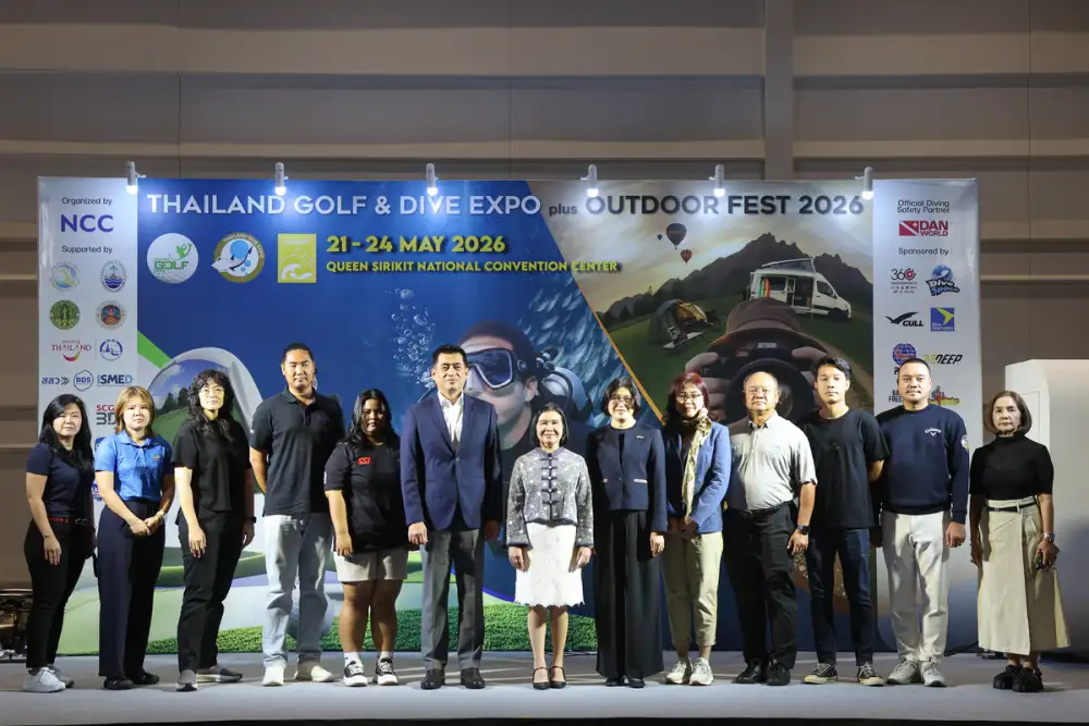 เปิดฉากมหกรรมท่องเที่ยวเชิงไลฟ์สไตล์แห่งปี Thailand Golf & Dive Expo plus Outdoor Fest 2026