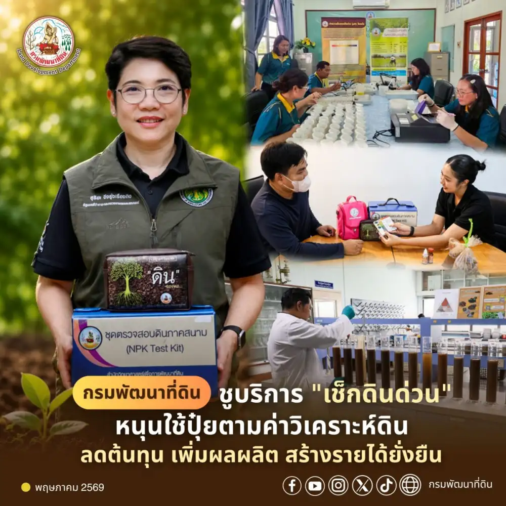 กรมพัฒนาที่ดิน ชูบริการ