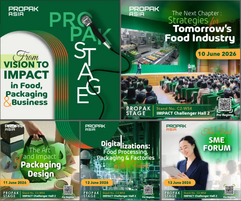 ProPak Asia 2026 จับมือพันธมิตรองค์กรระดับโลก-ไทย เปิดเวทีคลังสมอง 'ProPak Stage' เติมความรู้ อัปเดตเทรนด์