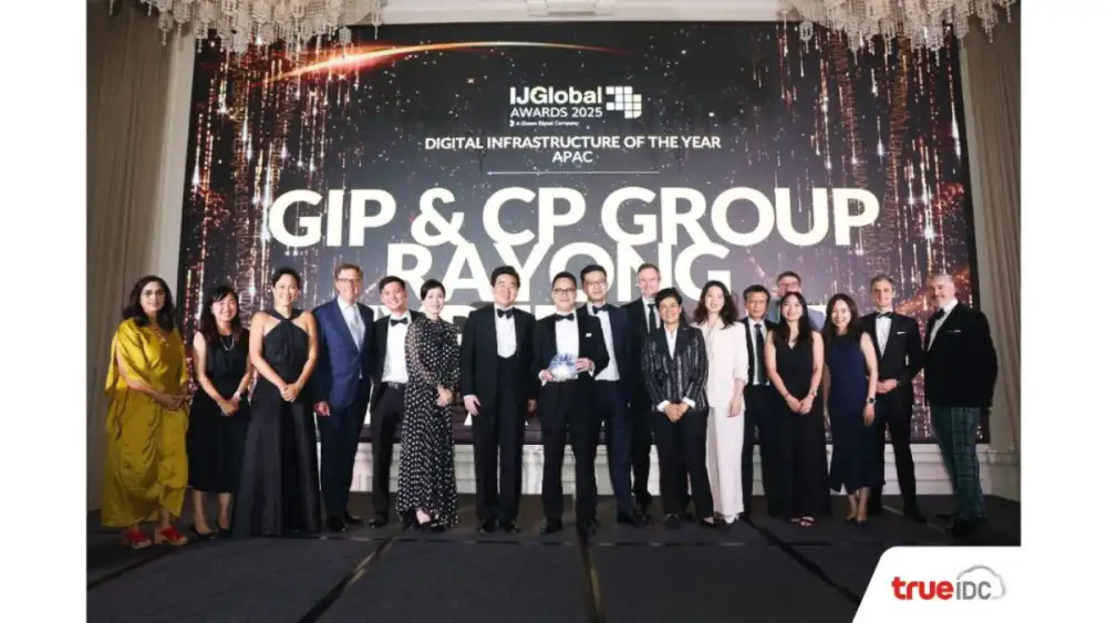 ประกาศชัยชนะบนเวทีโลก! True IDC ควง CP Group และ GIP ผงาดคว้ารางวัล 'Digital Infrastructure of the Year' จาก IJGlobal Awards