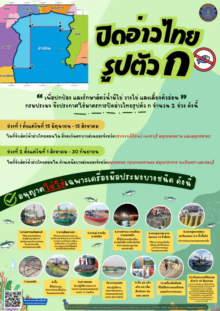 กรมประมงประกาศ