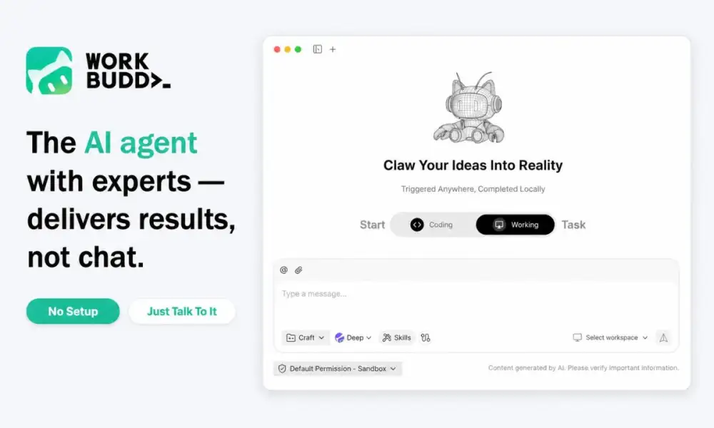 Tencent Cloud เปิดตัว AI Agent ใหม่ WorkBuddy และ Miora เสริมศักยภาพนวัตกรรม พร้อมขับเคลื่อนผลลัพธ์ทางธุรกิจอย่างเป็นรูปธรรมทั่วเอเชียตะวันออกเฉียงใต้
