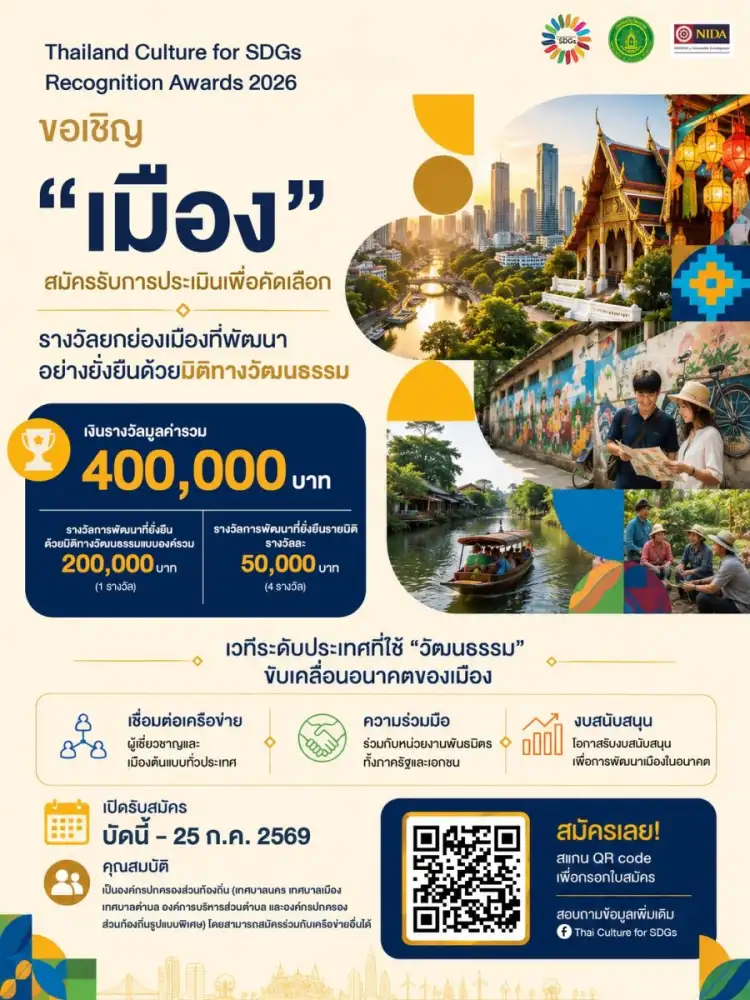 เปิดเวทียกย่องเมืองต้นแบบ ขับเคลื่อนความยั่งยืนด้วยวัฒนธรรม