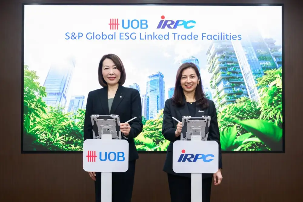 UOB and IRPC partner to advance sustainable trade finance in Thailand through S&P Global ESG Score-linked solutions