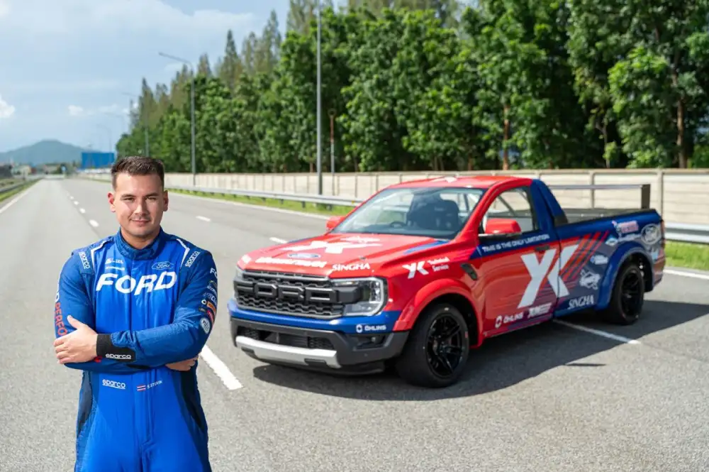 แซนดี้ ประกาศลุยต่อกับ Ford Thailand Racing ปีที่ 7 ชิงแชมป์รุ่น Super Pickup ศึก Thailand Super Series 2026