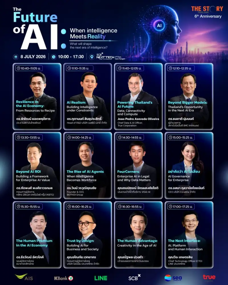 The Story Thailand Forum 2026 เปิดเวทีถก AI จากโครงสร้างพื้นฐานสู่อนาคตธุรกิจและสังคม