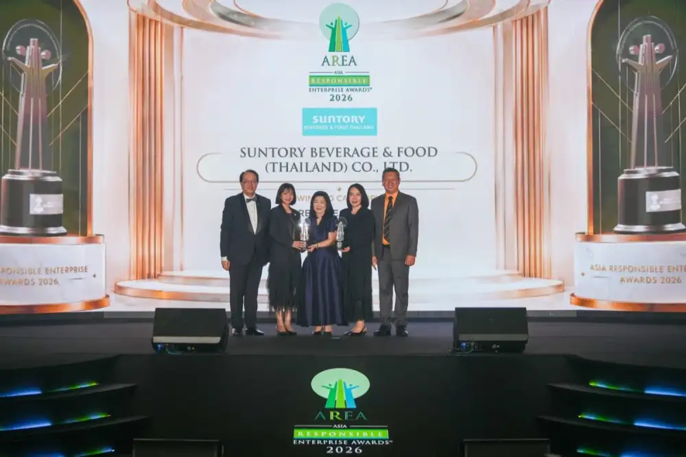 Suntory Beverage & Food (Thailand) Wins Two Major Sustainability Awards at Asia Responsible Enterprise Awards 2026
