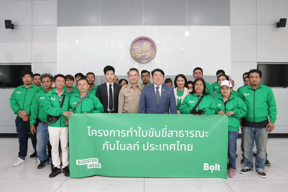 Bolt ร่วมผนึกกำลังภาครัฐและภาคอุตสาหกรรม เดินหน้ายกระดับความปลอดภัยและความเป็นมืออาชีพของบริการเรียกรถผ่านแอปในประเทศไทย