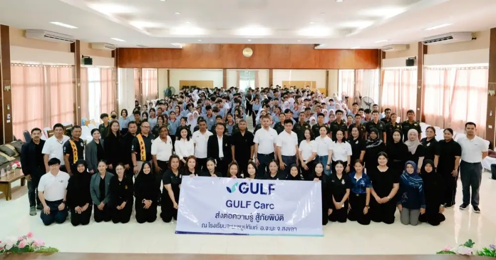 GULF empowers communities with 'GULF Care' disaster preparedness initiative, equipping youth in Songkhla with vital life-saving skills for emergency and flood response