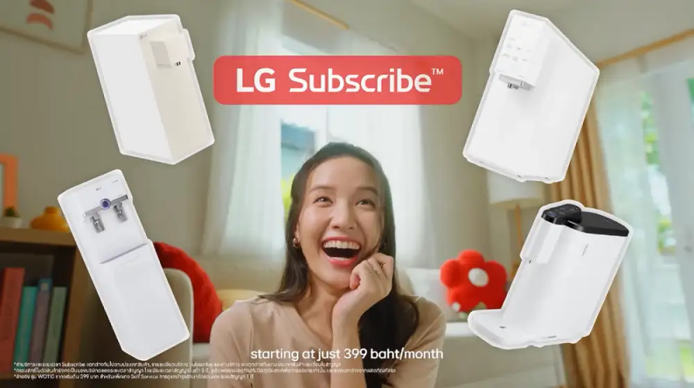 LG Subscribe แนะนำทางเลือกน้ำดื่มสะอาดในบ้าน ลดค่าใช้จ่ายระยะยาว มั่นใจสุขอนามัย