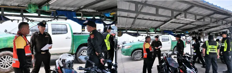 เขตประเวศ ประสานขนส่ง-ตำรวจ ตรวจสอบผู้แอบอ้างเป็นวินจักรยานยนต์รับจ้าง ยกระดับความปลอดภัยผู้โดยสาร