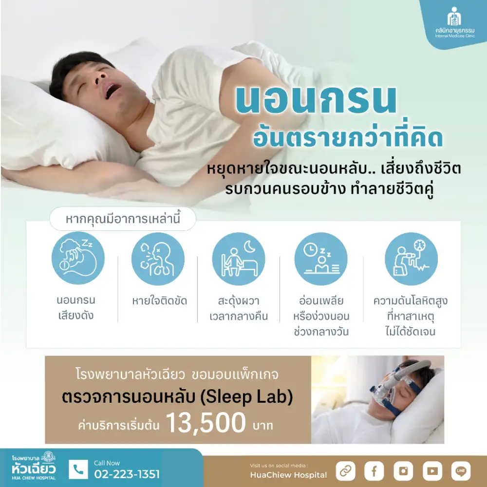 นอนกรน ภัยเงียบทำลายสุขภาพ