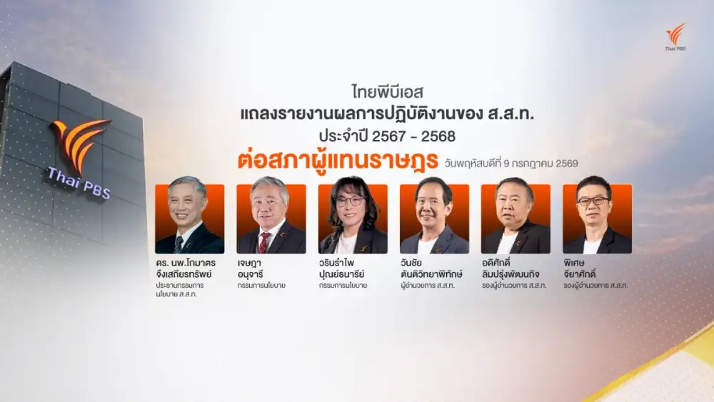 ไทยพีบีเอส รายงานผลดำเนินงาน 2567-2568 ต่อสภาผู้แทนราษฎร