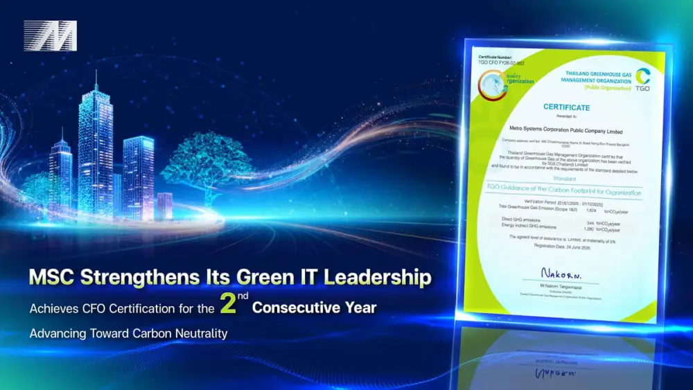 MSC Strengthens Its Green IT Leadership, Achieves Carbon Footprint for Organization (CFO) Certification for the 2nd Consecutive Year