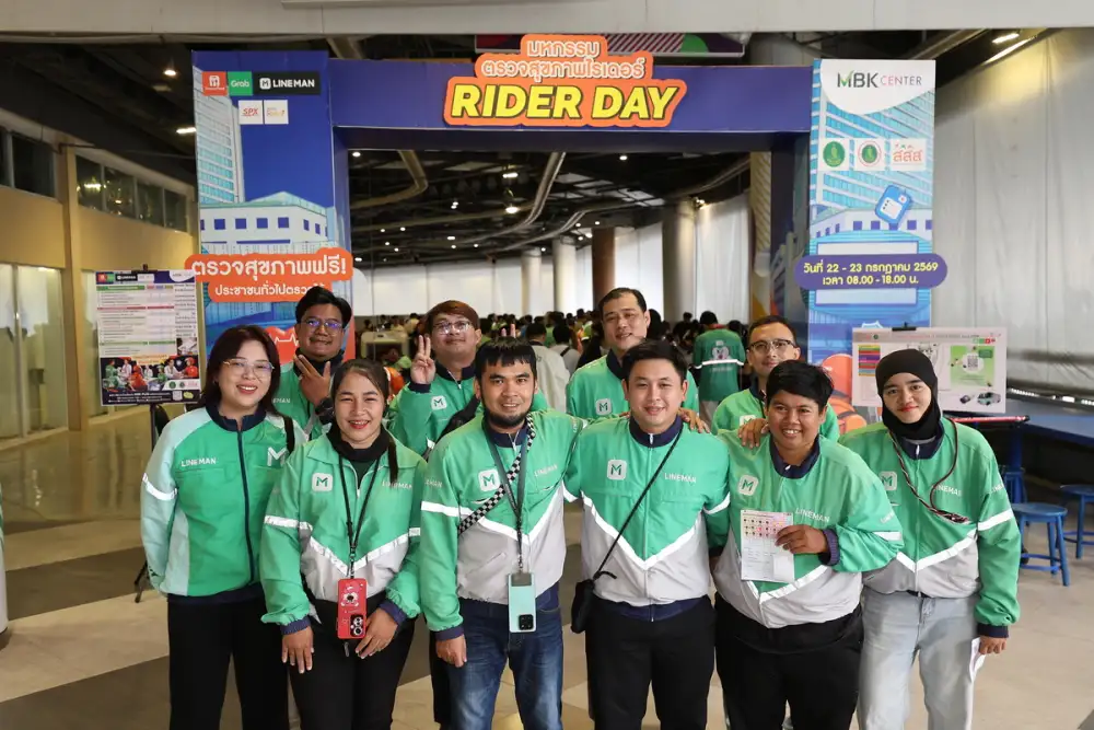 LINE MAN และ สสส. ตรวจสุขภาพไรเดอร์ฟรีประจำปี รับมือความเสี่ยง