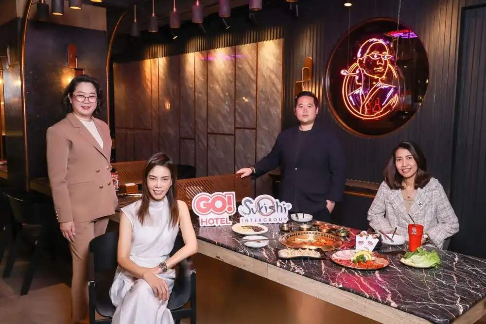 GO HOTEL ผนึกกำลัง Sukishi Intergroup มอบความสุข 2 ต่อ ต่อที่ 1 ห้องพัก และต่อที่ 2 มื้ออร่อย เพียงแสดงคีย์การ์ดห้องพัก
