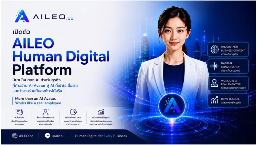 บริษัท ลีโอกัส จำกัด สร้างปรากฏการณ์พลิกโฉมองค์กร เปิดตัว AILEO 
