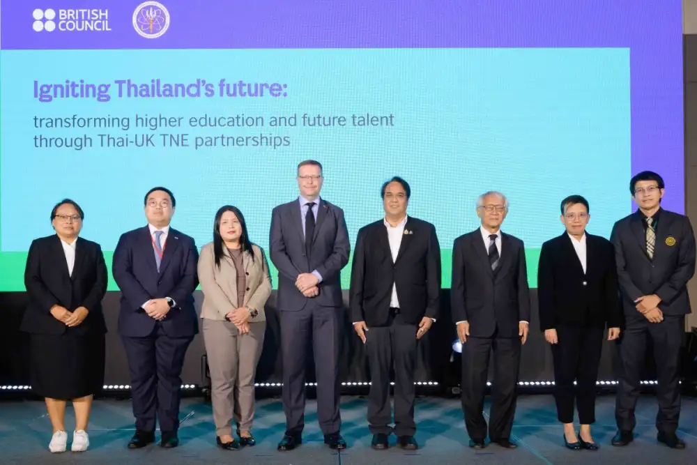 บริติช เคานซิล จับมือ อว. เชื่อมโยงการศึกษาข้ามพรมแดน เดินหน้าสนับสนุนทุน TNE ยกระดับทักษะแห่งอนาคต ดันไทยสู่ศูนย์กลางการศึกษาภูมิภาค