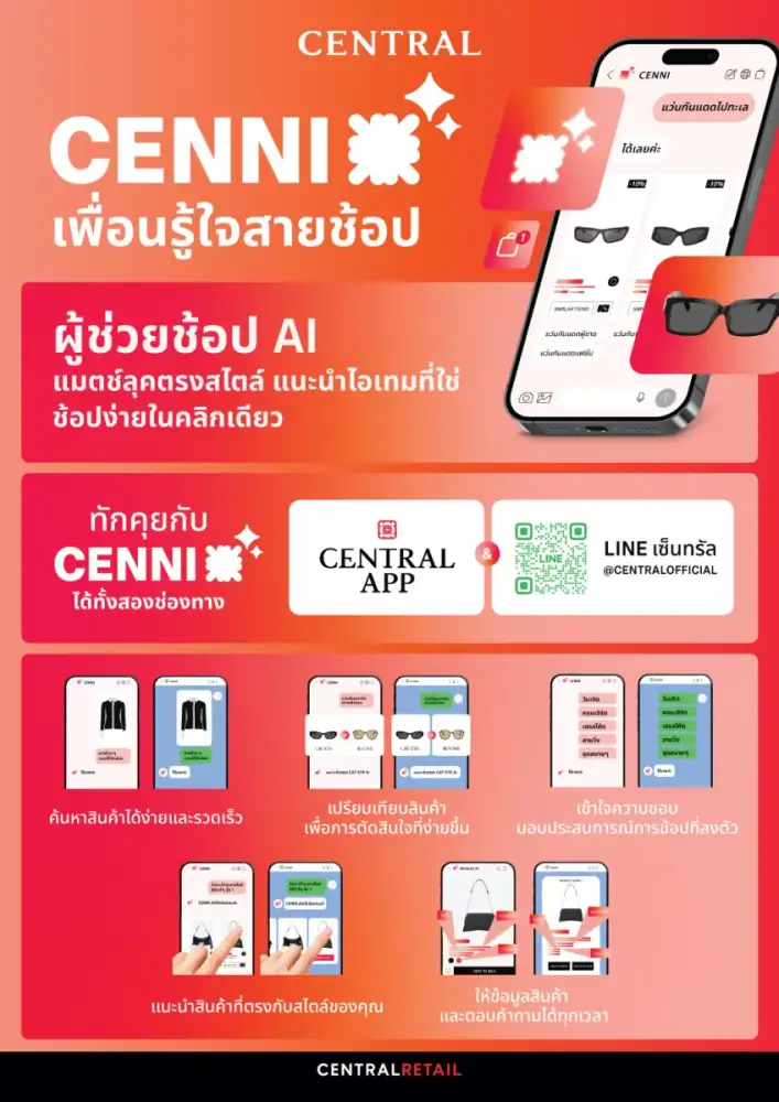 ก้าวสำคัญแห่ง AI Shopping Assistant ห้างเซ็นทรัล เปิดตัว