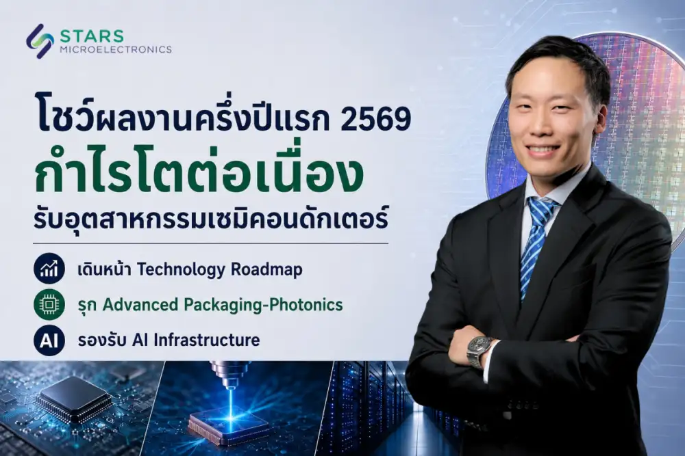 SMT โชว์ผลงานครึ่งปีแรก 2569 โตต่อเนื่อง หลังพลิกกำไรตั้งแต่ไตรมาส 1 สอดรับการเติบโตของอุตสาหกรรมเซมิคอนดักเตอร์