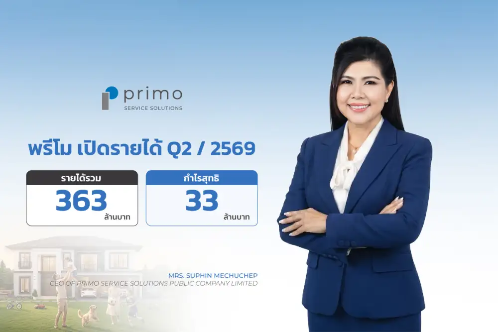 PRI โชว์ผลงาน Q2/69 รายได้ 363 ล้านบาท กำไรสุทธิ 33 ล้านบาท พร้อมเดินหน้ากลยุทธ์
