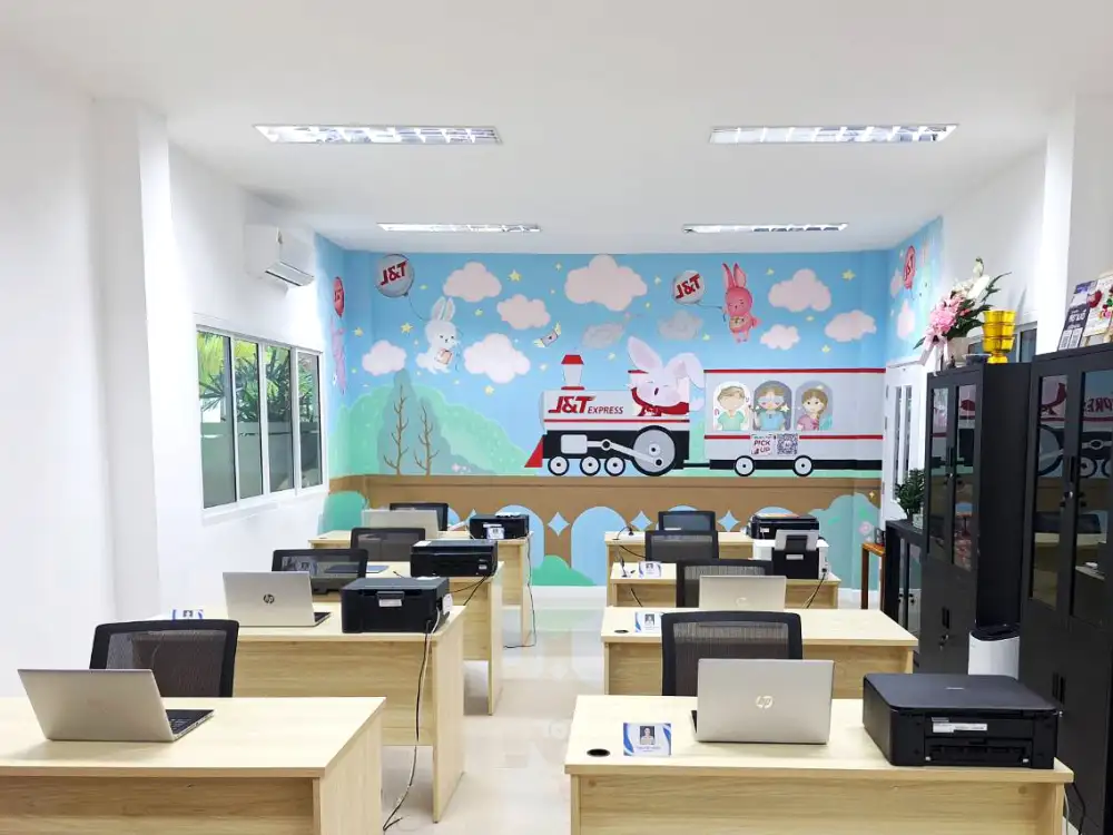 J&T Express Partners with E-jan to Support Thong Pha Phum Special Education Center Enhancing the Working Environment for Teachers
