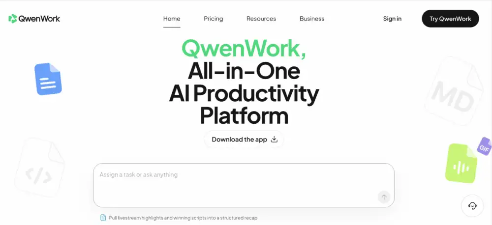 Alibaba เปิดตัว QwenWork International Edition ขยายแพลตฟอร์ม AI Agent เพื่อการทำงานแบบครบวงจร สู่ตลาดโลก