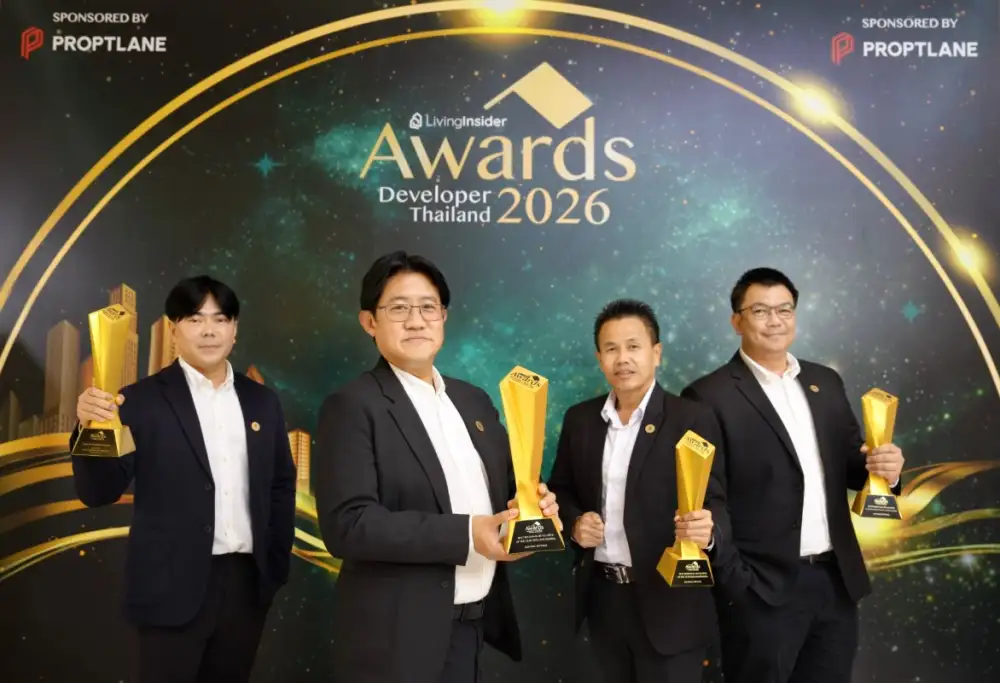 Central Pattana Residence wins top honours at the LivingInsider Developer Thailand Awards 2026, named 'Best Developer Across Four Regions' for the second consecutive year and reaffirming its residential excellence nationwide