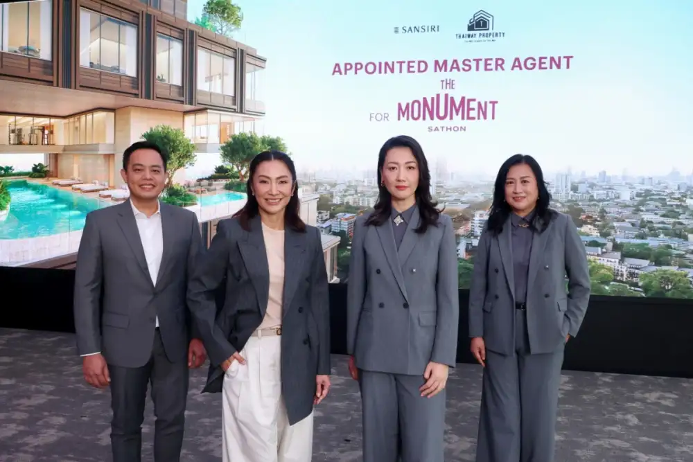 แสนสิริ ผนึก ไทยเวย์ พร็อพเพอร์ตี้ ตั้ง Master Agent