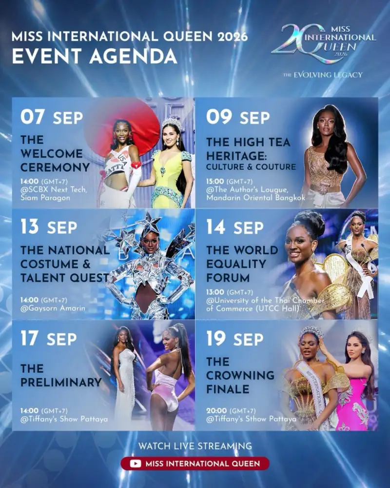 Miss International Queen(R) 2026 ฉลองครบรอบ 20 ปี ต้อนรับผู้เข้าประกวดจาก 27 ประเทศ พร้อมเปิดฉาก