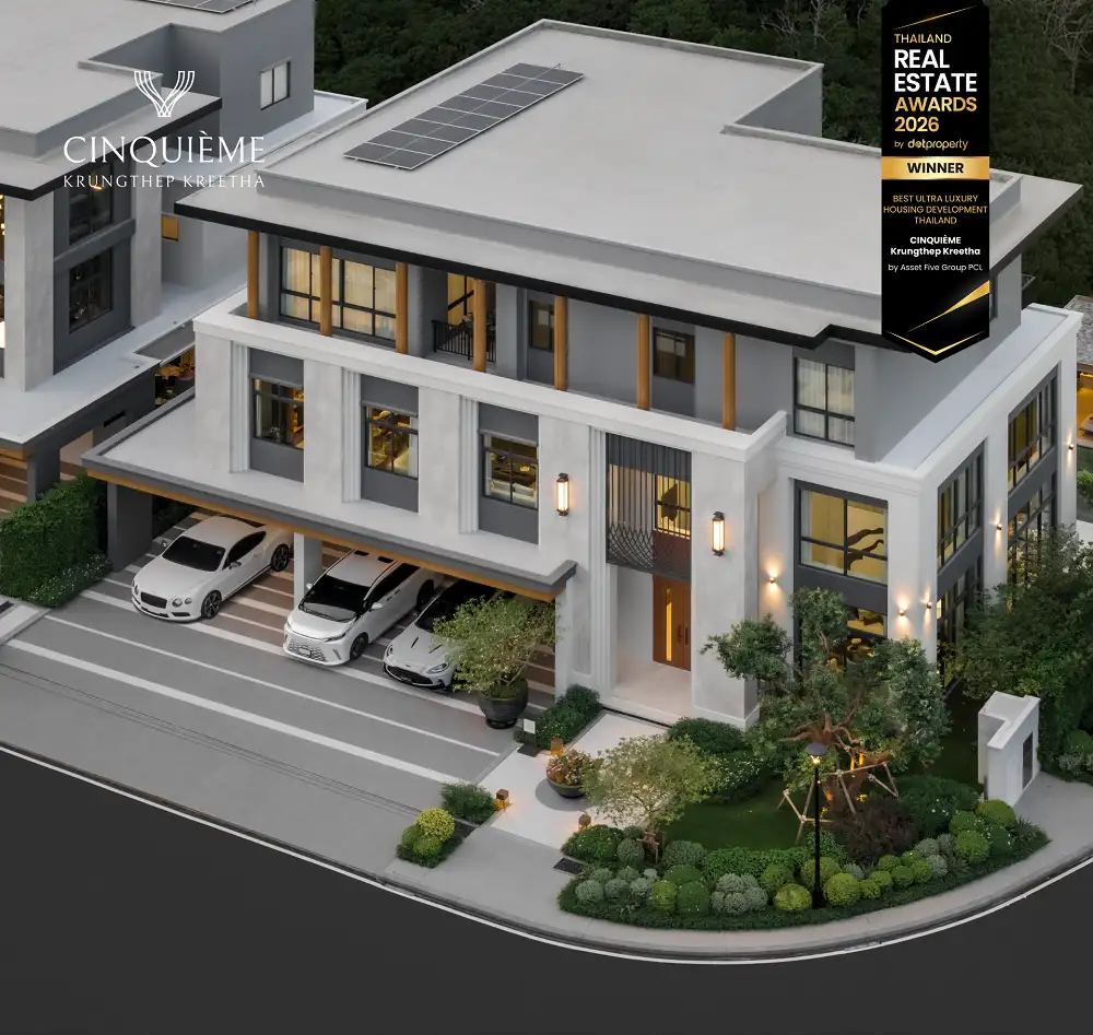 A5 ตอกย้ำผู้นำบ้านหรู CINQUI?ME Krungthep Kreetha คว้า Best Ultra Luxury Housing Development Thailand 2026