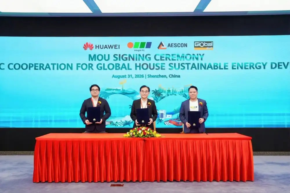 Siam Global House partners with AESCON and Integra R.E. to deploy Huawei's advanced BESS technology across all branches nationwide, advancing smarter and more resilient clean energy use in Thailand