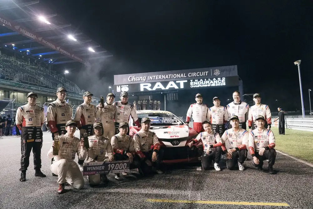 TOYOTA GAZOO Racing Thailand ฝ่าศึกเอ็นดูรานซ์ 10 ชั่วโมง ครองแชมป์ ถ้วยพระราชทานฯครั้งที่ 6