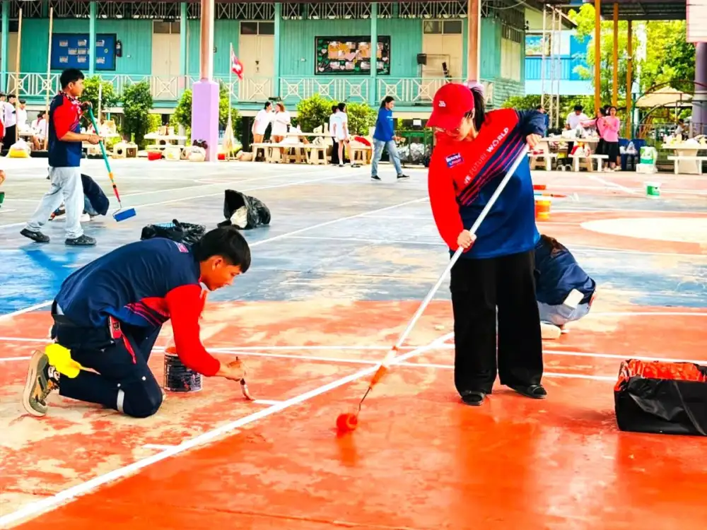 เบเยอร์-โฮมเพ้นท์ เติมสีสัน สร้างพื้นที่แห่งการเรียนรู้ร่วมโครงการ