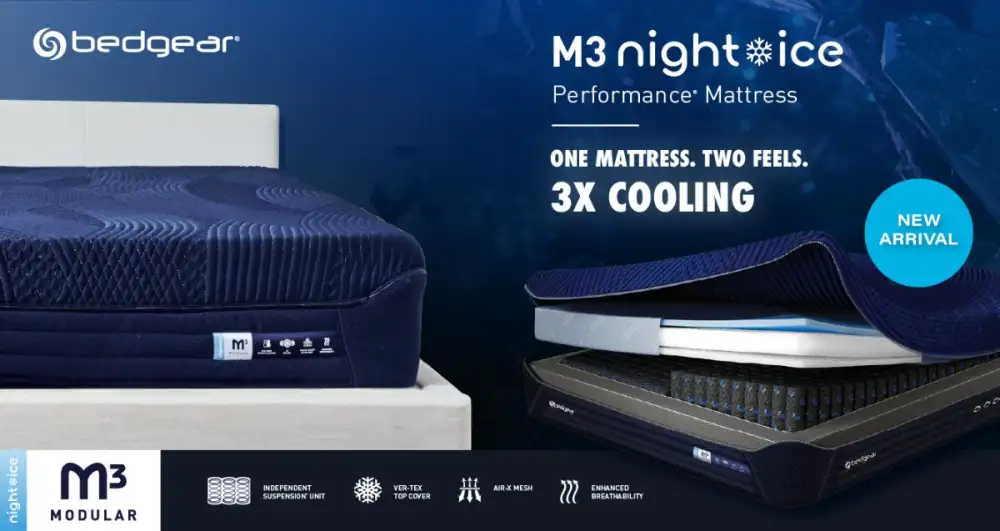 BEDGEAR เปิดตัว M3 Night Ice Performance(R) Mattressที่สุดของนวัตกรรมที่นอนเย็น X3