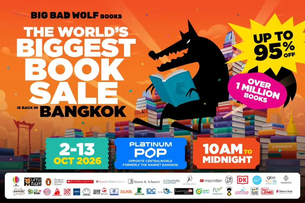 Big Bad Wolf Marks 10 Years in Thailand with Its Biggest Book Sale Yet Double the Space, More Than 40 International and Local Publishers