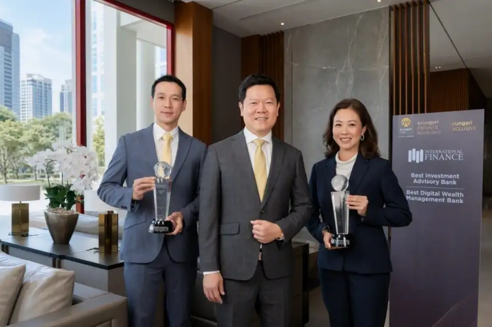 กรุงศรี คว้า 2 รางวัลใหญ่ จากเวที 'International Finance Awards 2026'