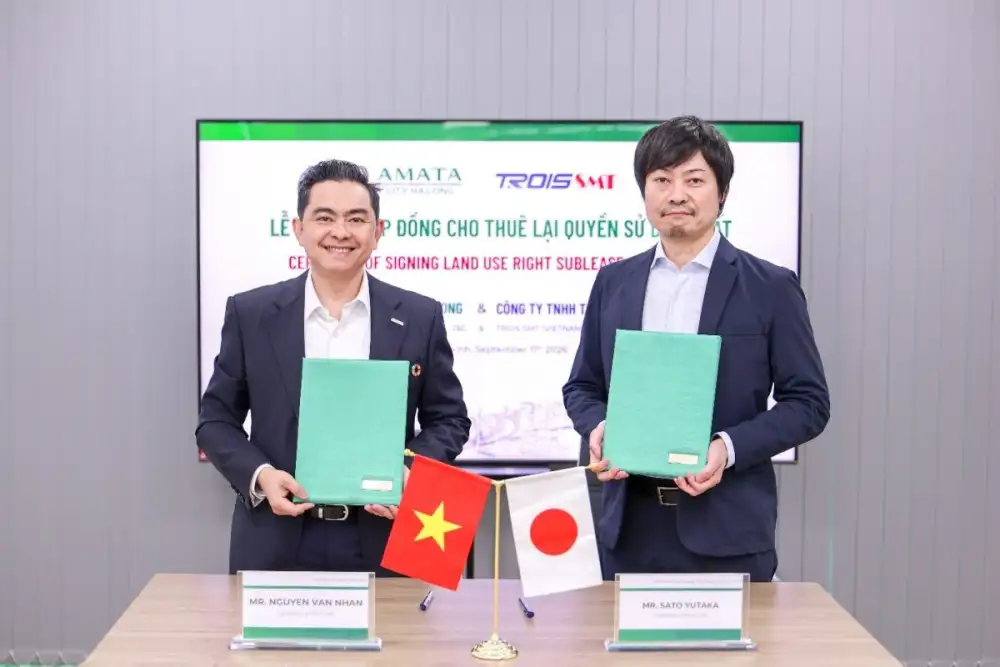 AMATA City Ha Long reaffirms its position as a modern industrial hub, welcoming new investor TROIS SMT (Vietnam) Technology