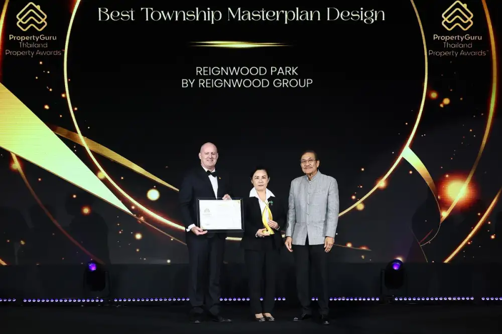 เรนวูด ปาร์ค คว้ารางวัล Best Township Masterplan Designจาก PropertyGuru Thailand Property Awards ตอกย้ำศักยภาพ Township ระดับเวิลด์คลาส พร้อมเป็นตัวแทนประเทศไทยสู่เวที PropertyGuru Asia Property Awards 2026 ธ.ค. นี้