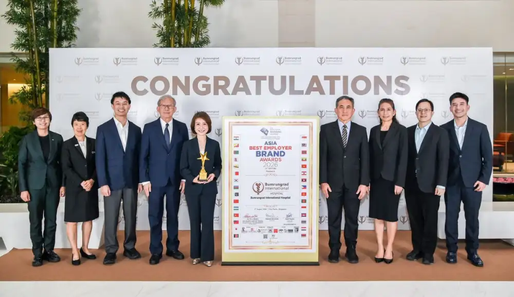 โรงพยาบาลบำรุงราษฎร์ คว้ารางวัล Asia Best Employer Brand Awards 2026 ตอกย้ำองค์กรชั้นนำด้านการบริหารและพัฒนาบุคลากร