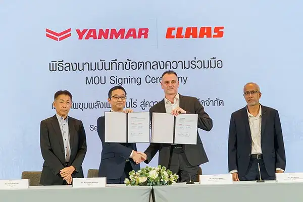 YANMAR จับมือ CLAAS เพิ่มทางเลือกเครื่องจักรกลการเกษตรให้เกษตรกรไทย ผสานเทคโนโลยีจากเยอรมนีกับเครือข่ายจำหน่ายและบริการในประเทศ ตอบโจทย์การเพิ่มผลผลิตและข้อจำกัดด้านแรงงาน
