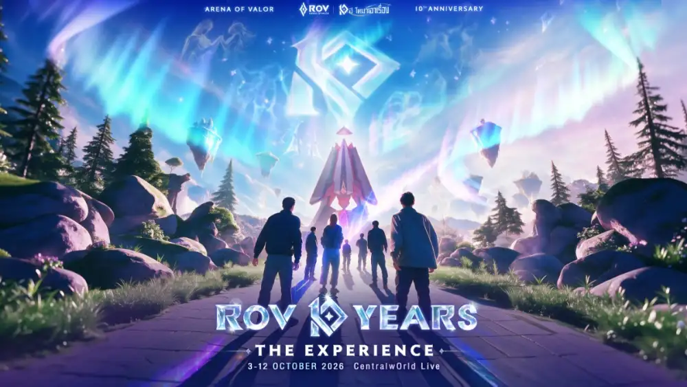 ปักหมุดฉลอง 10 ปี RoV กับนิทรรศการแห่งความทรงจำ 'RoV 10 Years The Experience' ร่วมท่องจักรวาล RoV แบบ 'Immersive Arena' ที่ CentralwOrld LIVE 3 - 12 ตุลาคม นี้