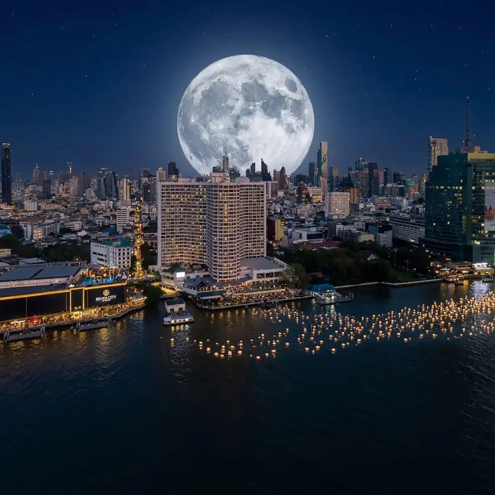 Celebrate Loy Krathong by the River at Royal Orchid Sheraton Riverside Hotel Bangkok